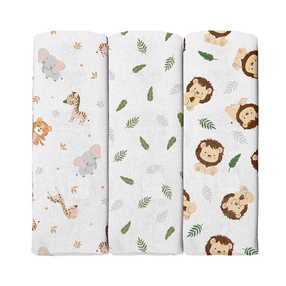 Kit Cueiro Bublim Estampado 80cmx60cm - 3 Peças