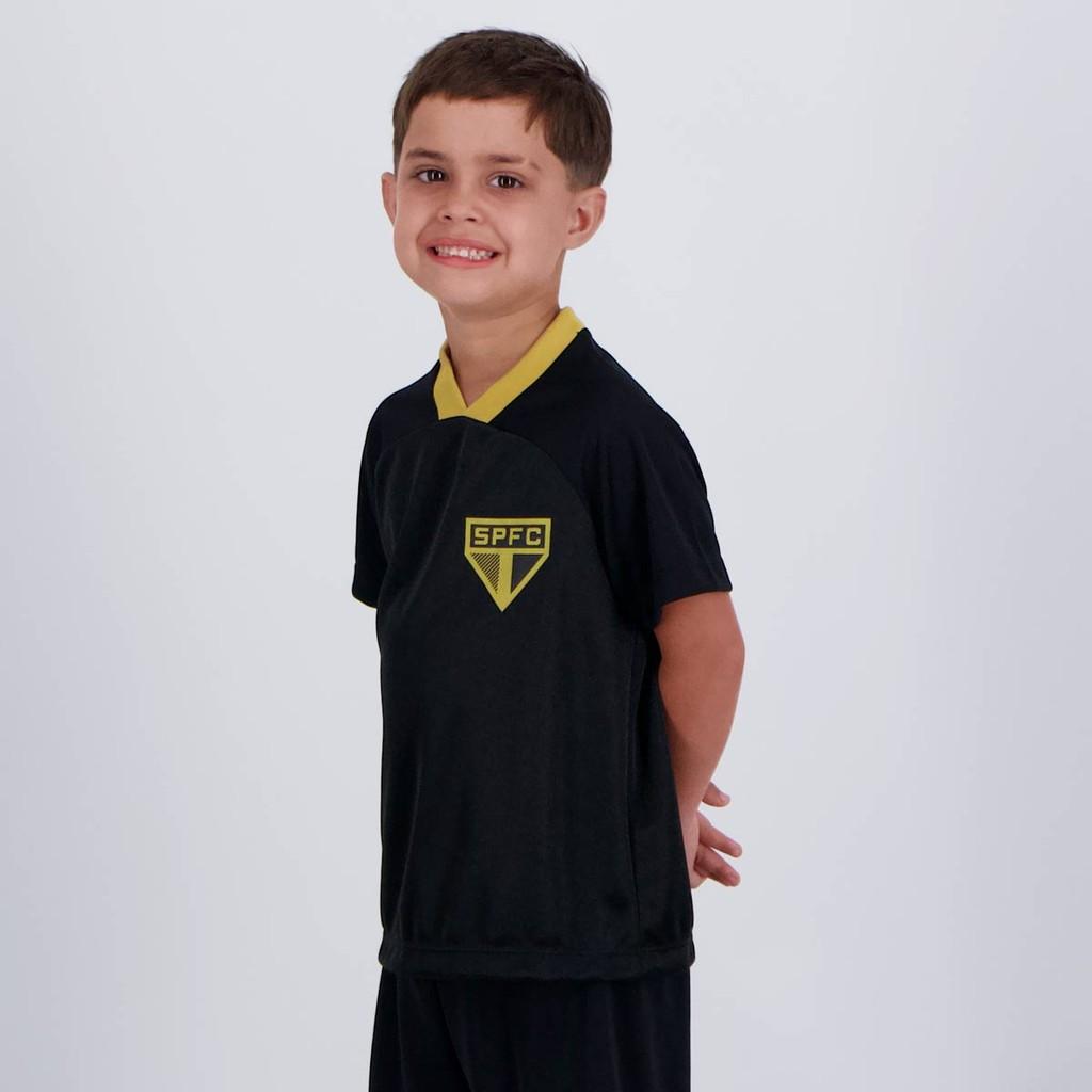 Camisa São Paulo Princípio Infantil Preta