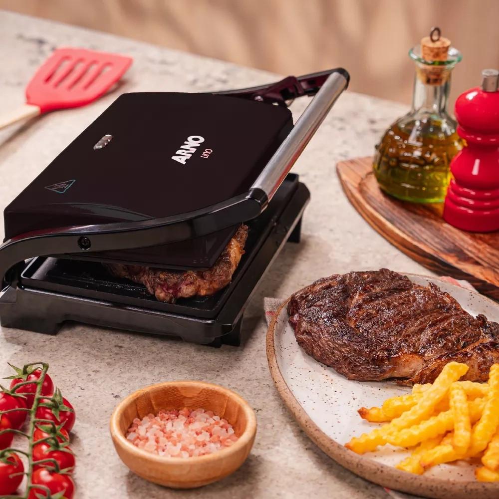 Grill Gpto Compacto Preto 127V Arno