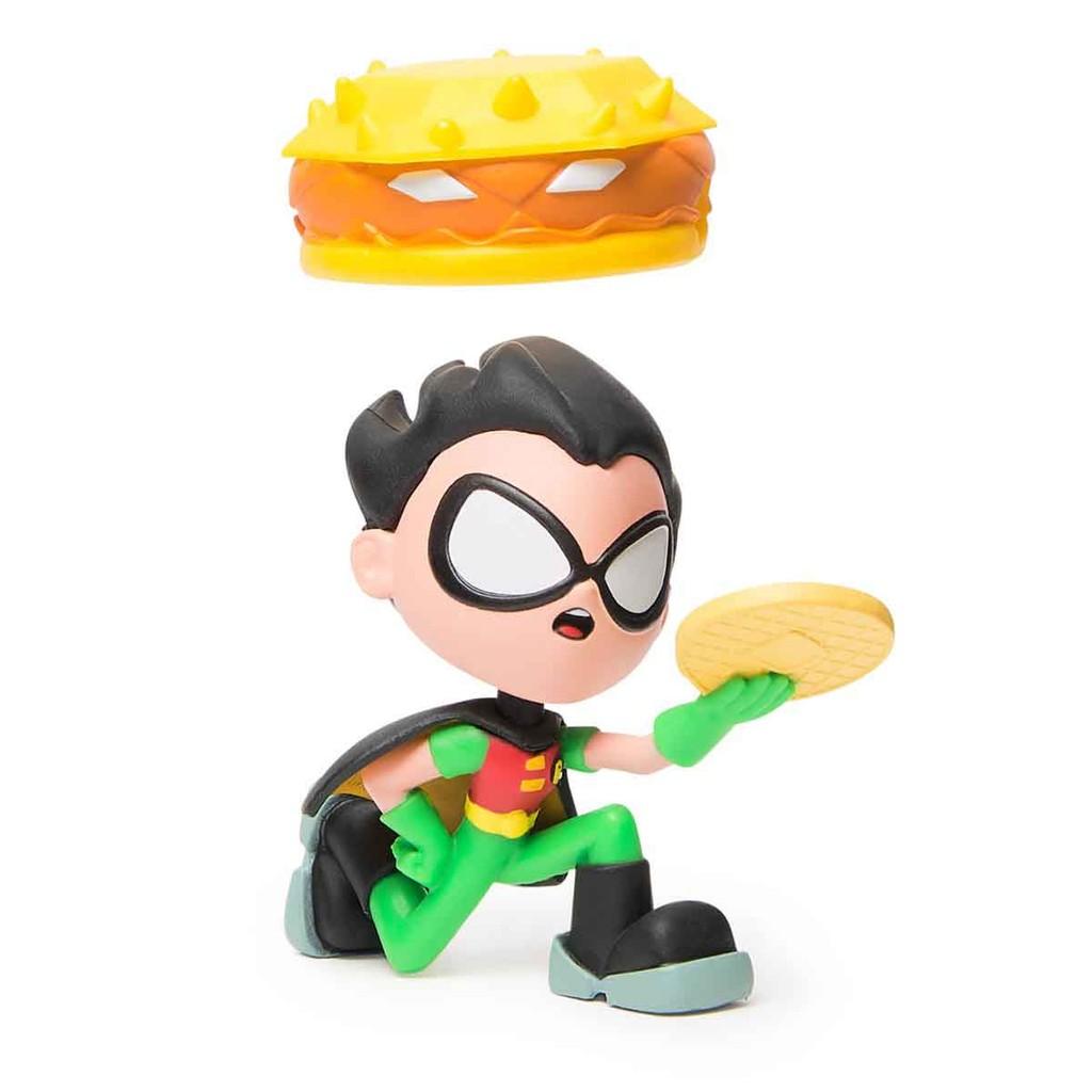 Boneco Robin + 1 Peça Robô De Hamburguer - Jovens Titãs