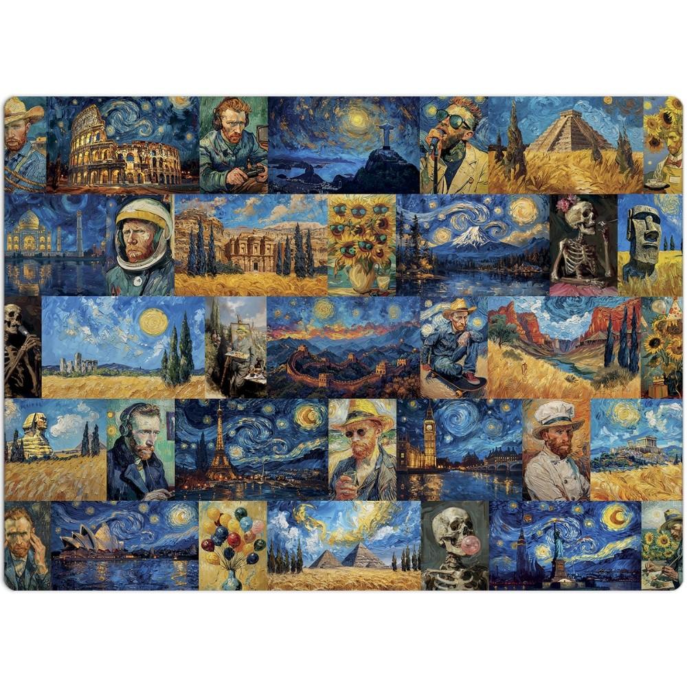 Quebra Cabeça Ia Van Goghverso 500 Peças Toyster Puzzle Inteligência Artificial Obra De Arte Pintor