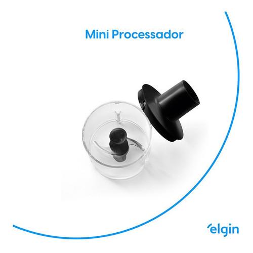 Mixer 3 Em 1 Elgin Turbo Chef 200W Preto Mixer De Mão Com Triturador E Batedor 3 Peças