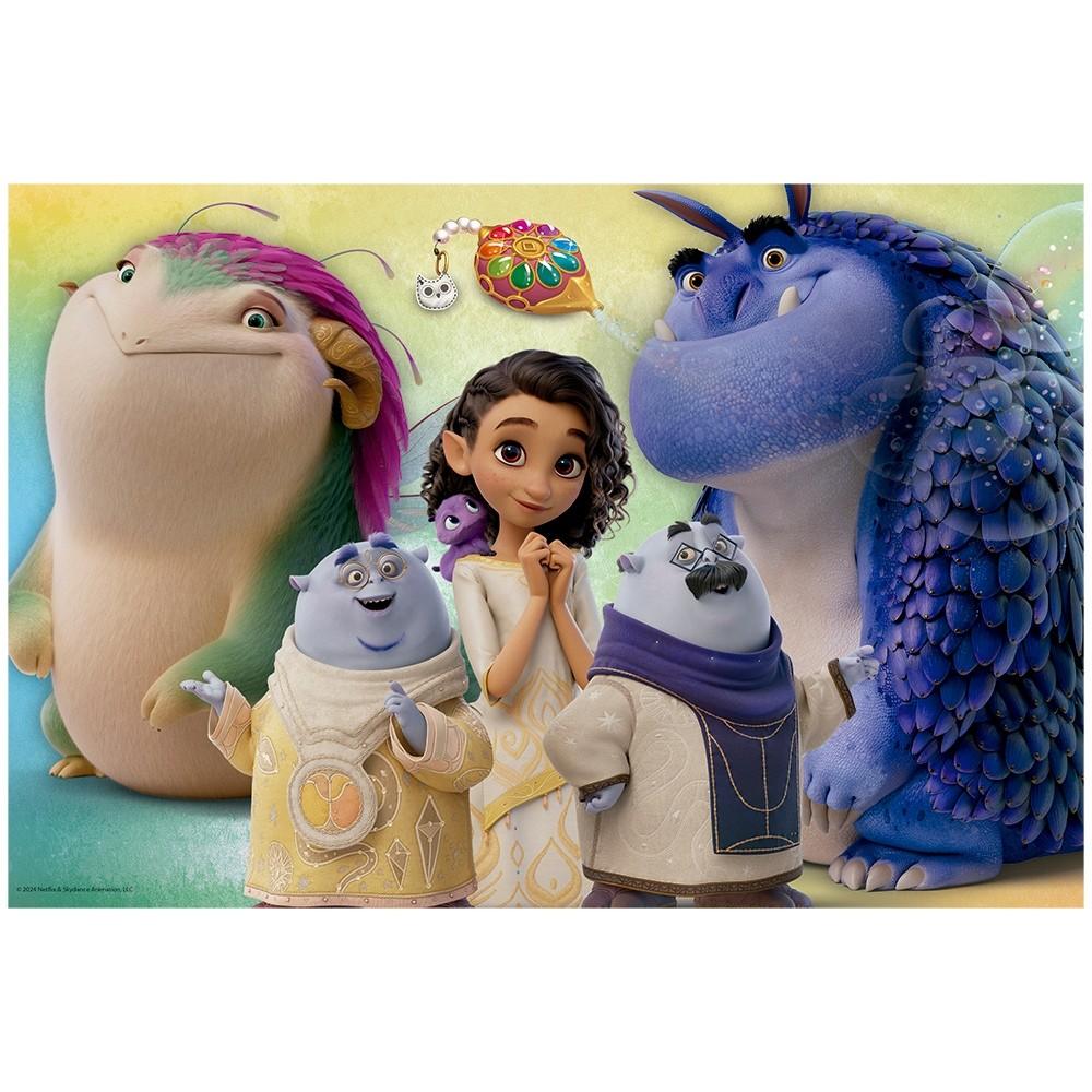 Quebra Cabeça Enfeitiçados 150 Peças Grow Puzzle Netflix Desenho Infantil Jogo Princesa Magia Menina