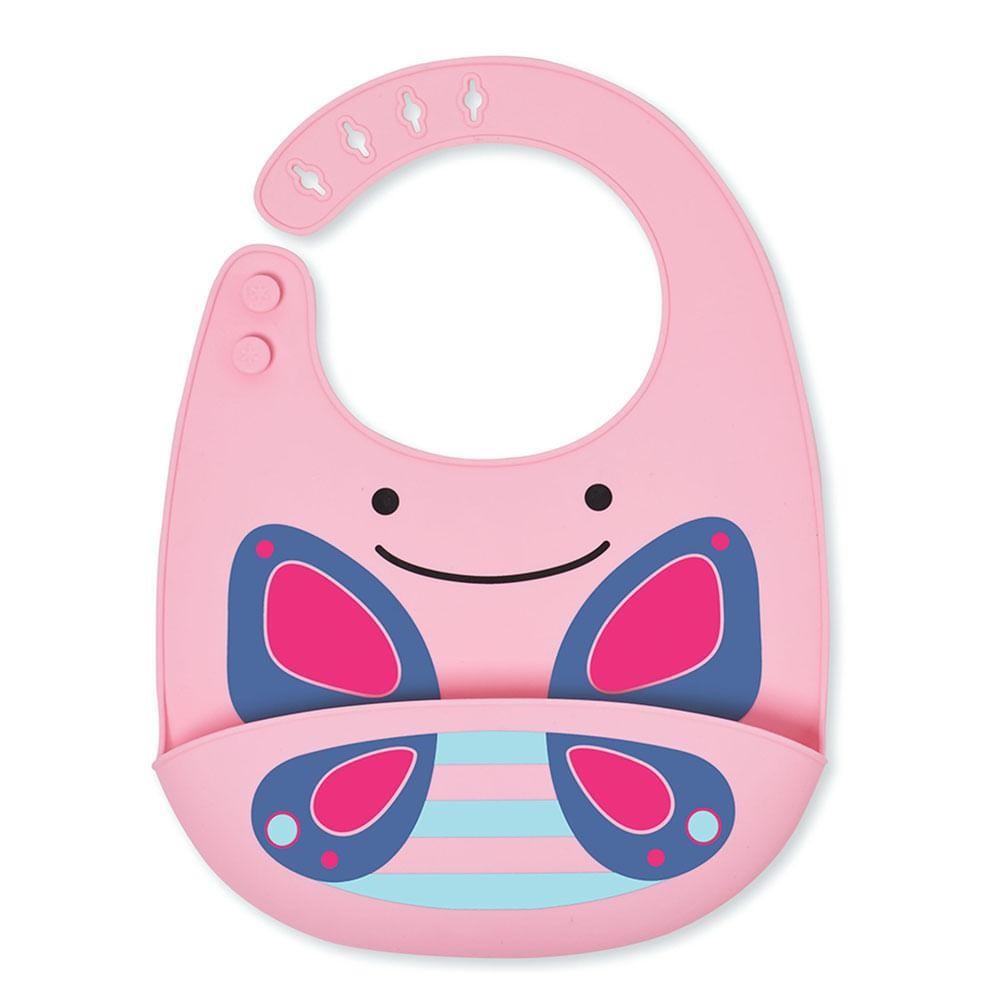 Babador De Silicone Cata Migalhas Zoo Borboleta Skip Hop