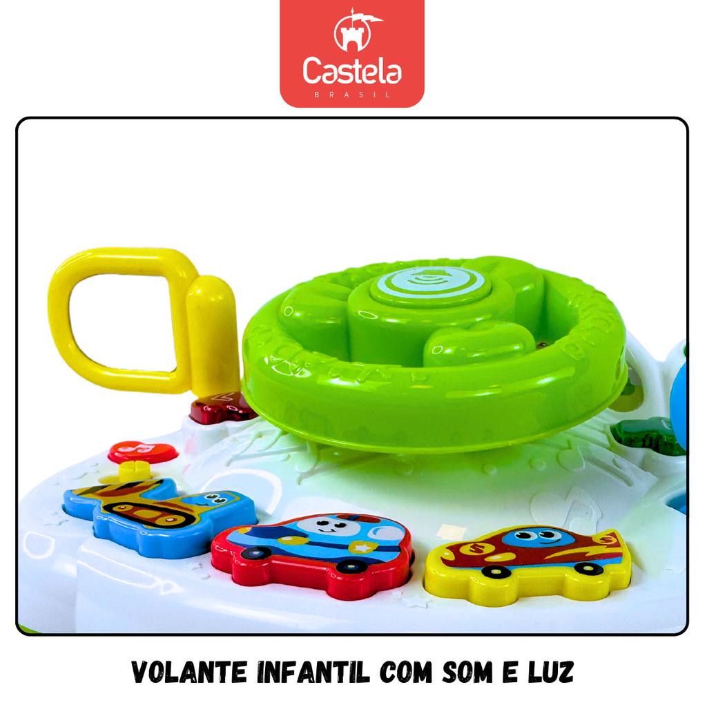Volante Baby Musical Infantil Com Luz E Som Interativo - Castela