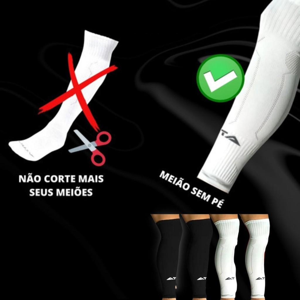 Par De Meião Cortado Canelito PRO Sem Pé Original Finta