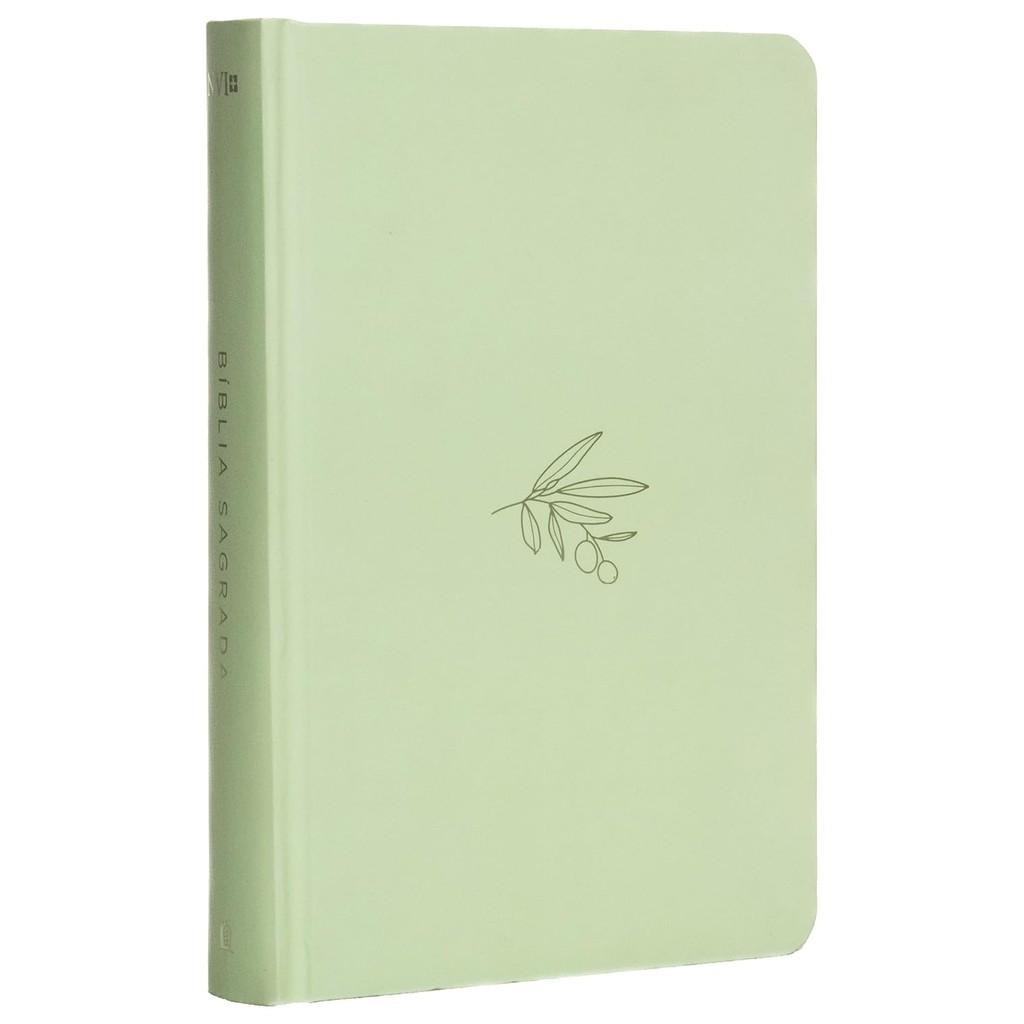 Bíblia Sagrada Nvi Palavras De Jesus Em Vermelho Capa Dura Minimalista Oliveira Verde