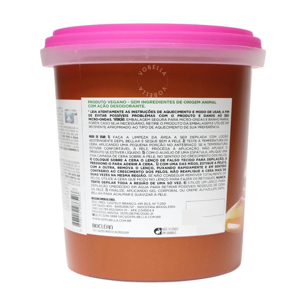 Cera Depilação Hidrossolúvel Natural Vegan Depil Bella 1.3kg