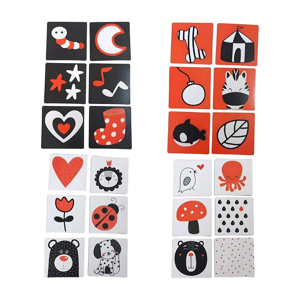 Cartões De Estímulos De Alto Contraste Montessori Baby Cards To Go 3 - 6 Meses Cooper Fun