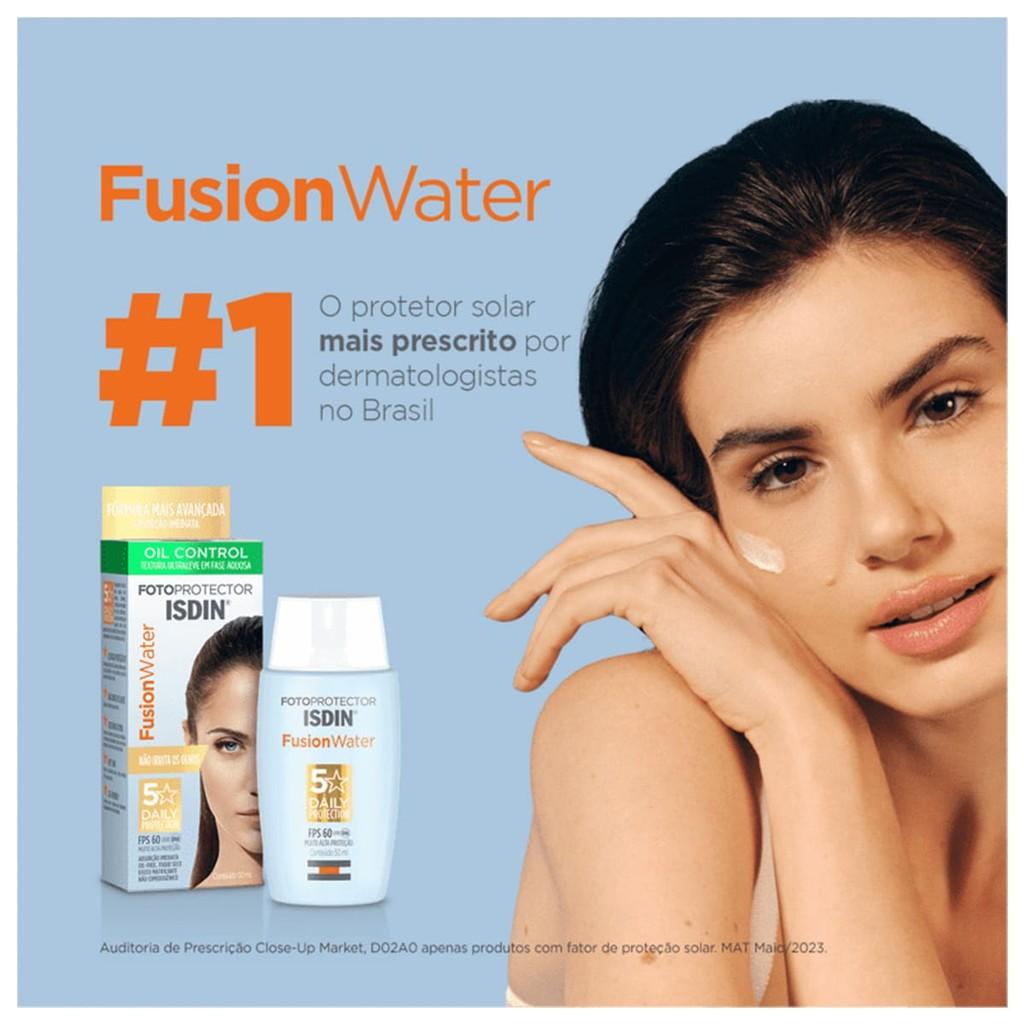 Isdin Fotoprotector Fusion Water FPS 60 - Protetor Solar Facial 50ml