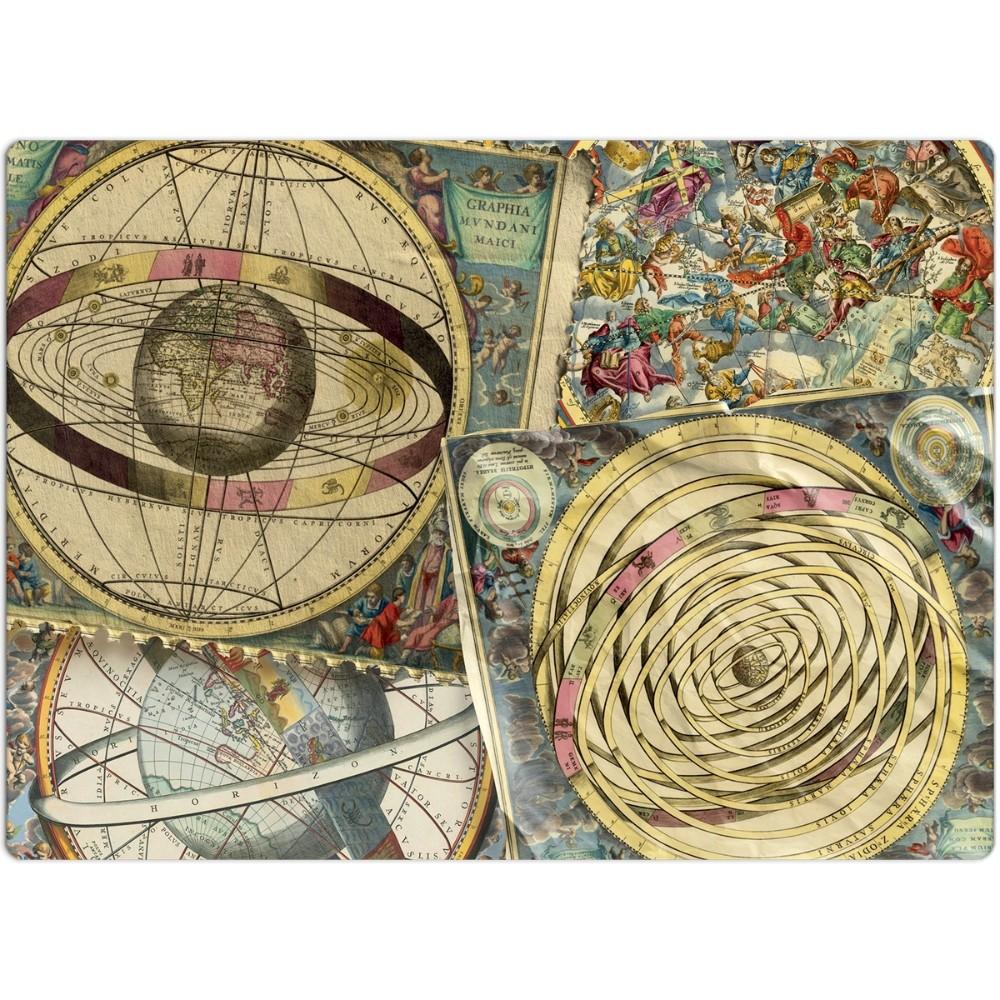 Quebra Cabeça Astronomia 500 Peças Toyster Puzzle Mapa Estrela Atmosfera Terra Globo Mundo Céu Geo