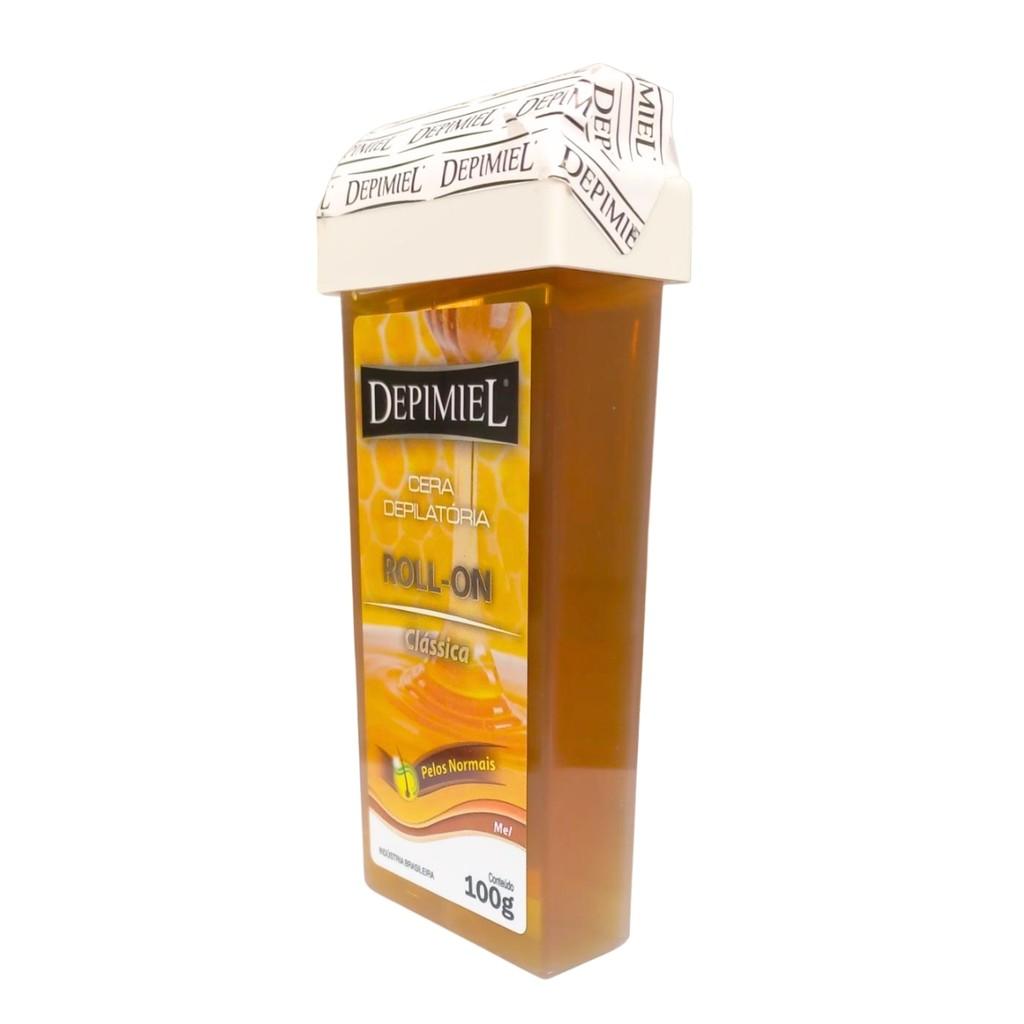 Kit 24 Ceras Roll-on Refil Depilatória Clássica Mel Depimiel