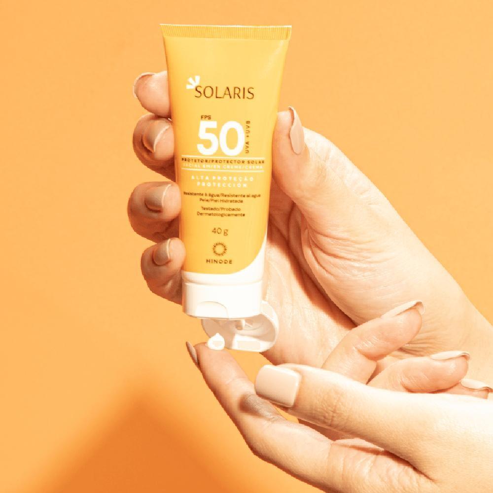 Protetor Solar Facial FPS 50 Solaris 40g Protetor Solar Facial FPS 50 Solaris 40g