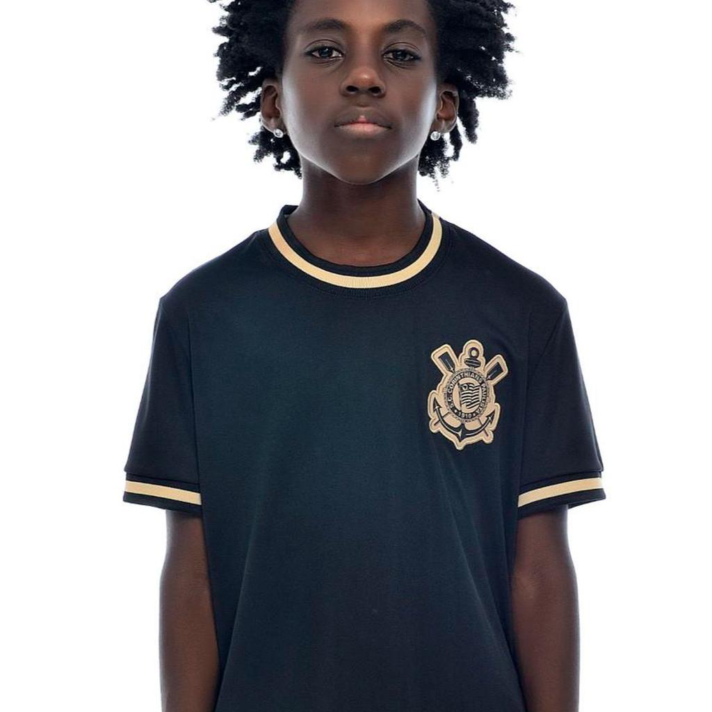 Camisa Corinthians Urban Ouro Infantil Oficial
