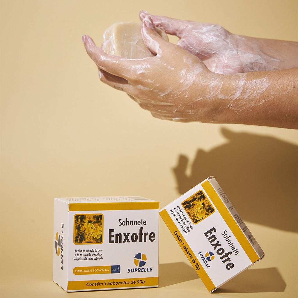Sabonete Suprelle Enxofre 90G - Contém 3 Sabonetes