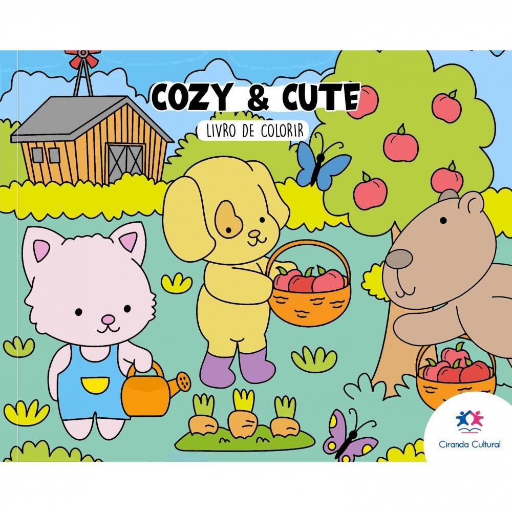 Livro Cozy And Cute - Livro De Colorir