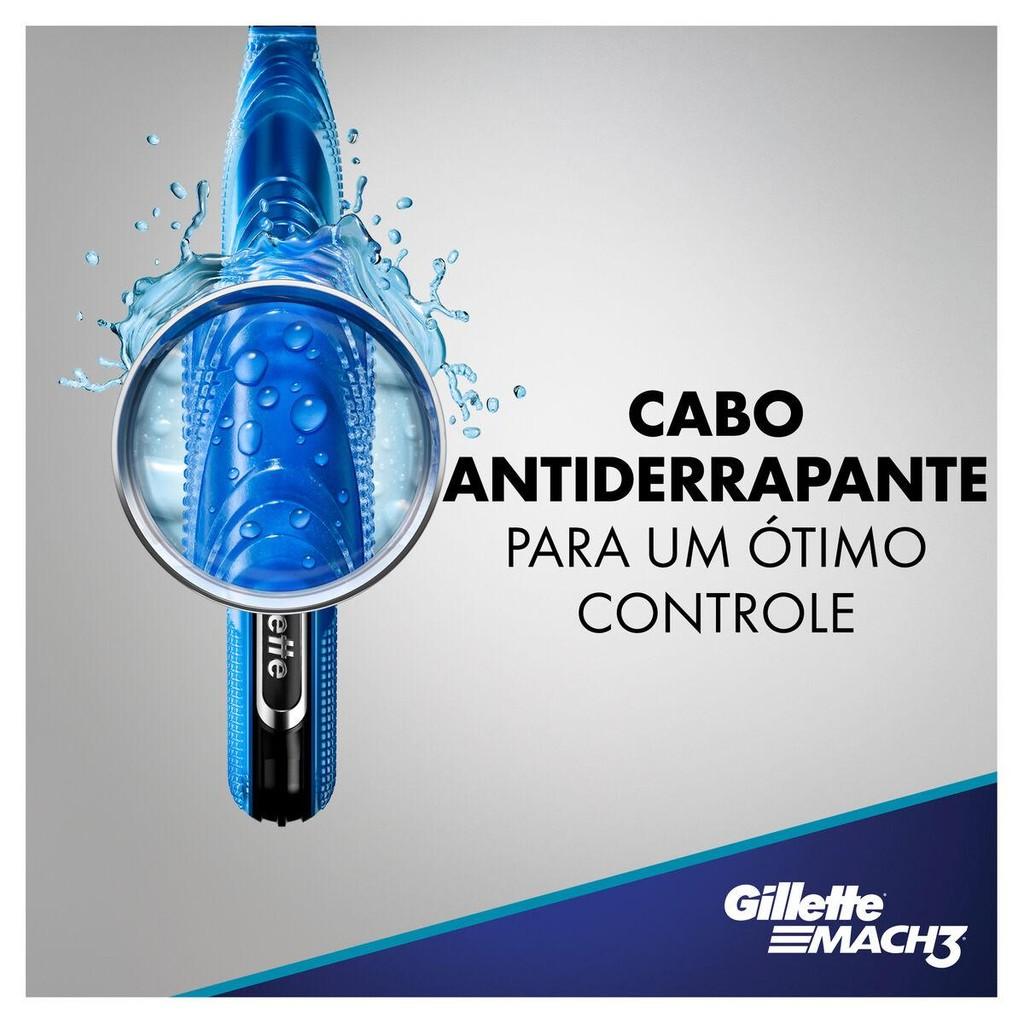 Aparelho De Barbear Gillette Mach3 Acqua-grip