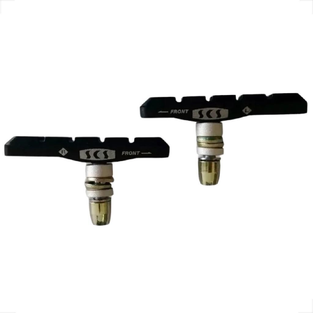 2 Pares De Sapata Borracha Borrachinha De Freio Scs V-brake Orbital 70mm Bicicleta Bike Mtb