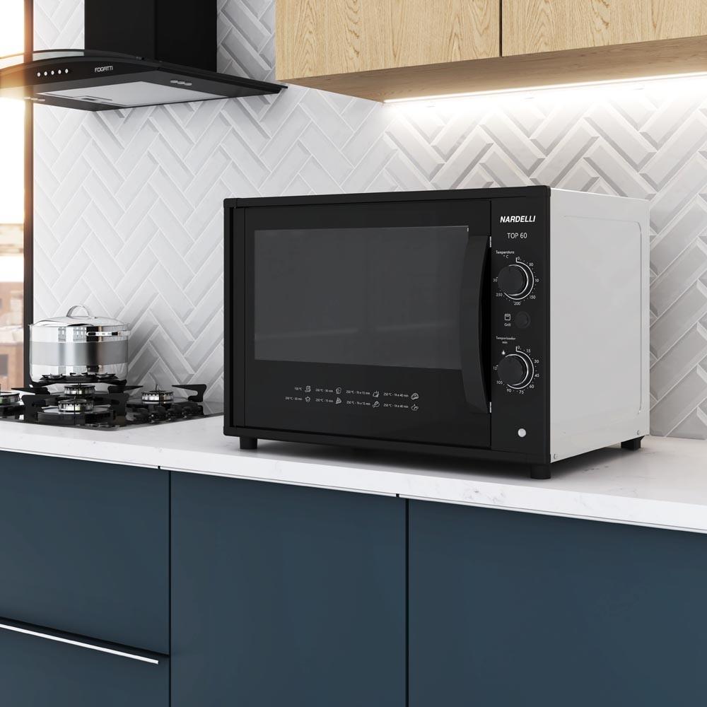Forno Elétrico De Bancada Nardelli Top 60 Litros Branco