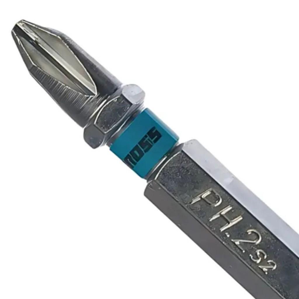 Bits Phillips Ponta E Encaixe 1/4 Pol. 50mm Aço 10 Pcs Gross