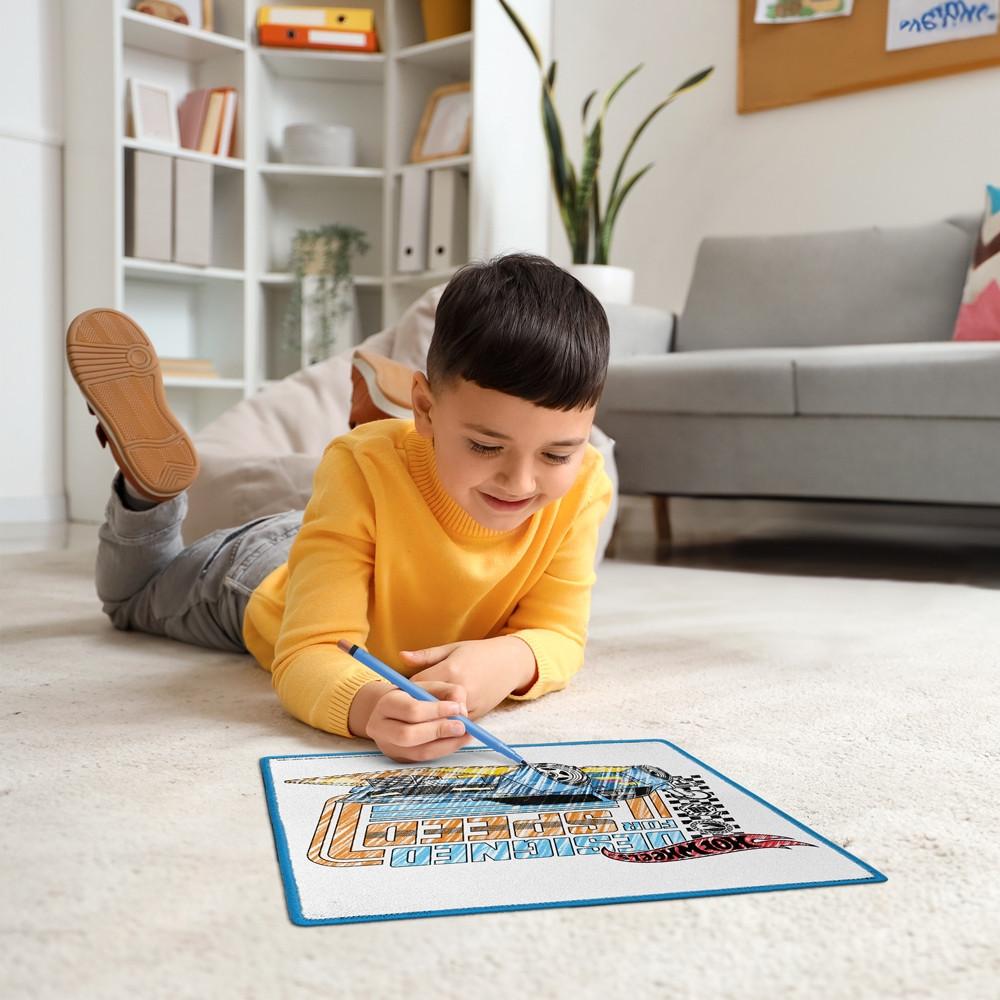 Tapete Mágico Acqua Para Colorir Hot Wheels Multikids