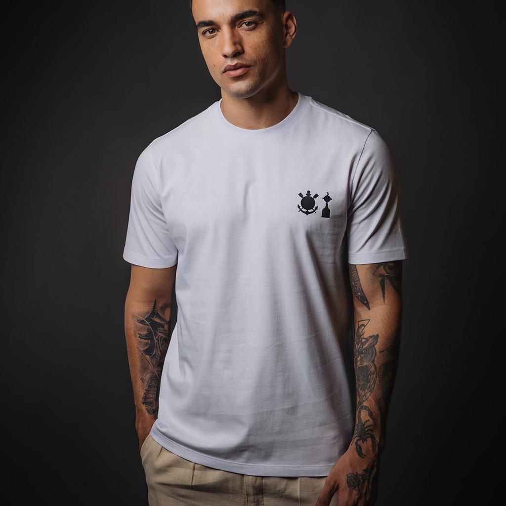 Camisa Corinthians Sccp Liberta Branca Masculina Oficial