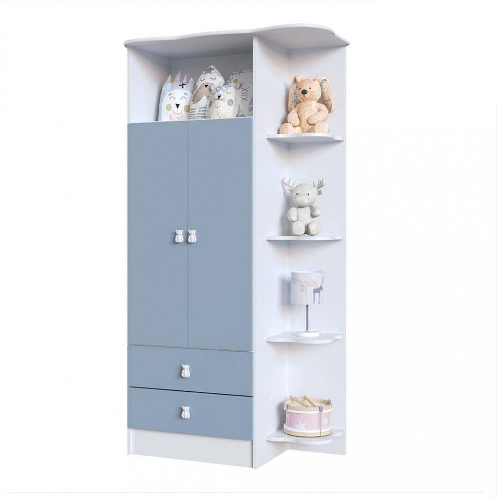 Quarto De Bebê Completo Guarda Roupa Cômoda E Berço Com Rodízios Corujinha Percasa