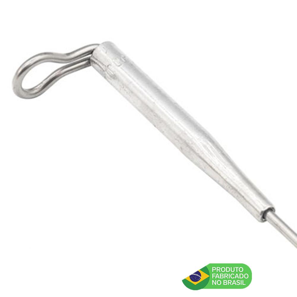 Antena Corta Pipa Moto Fixa Retrovisor Aço Inox Zincada M3b