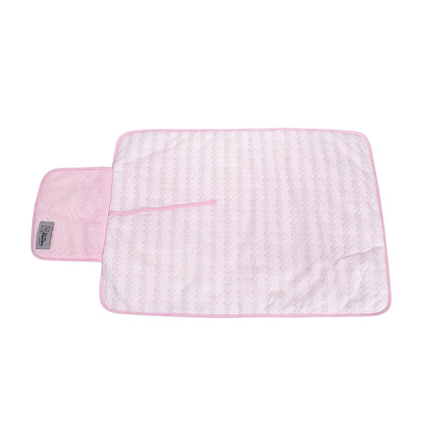Trocador De Fralda Portátil Classic Tricot Rosa
