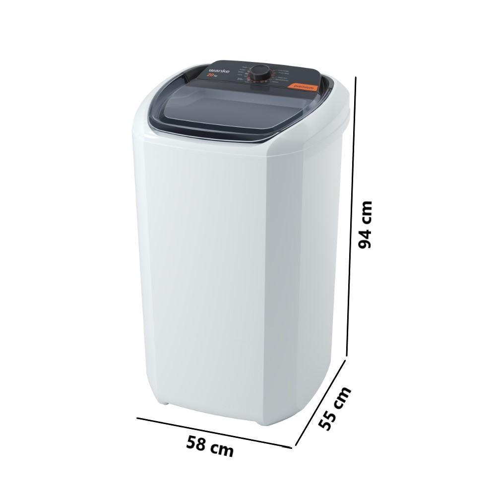 Tanquinho De Lavar Wanke 20kg Premium Semi-automática Branco 127V