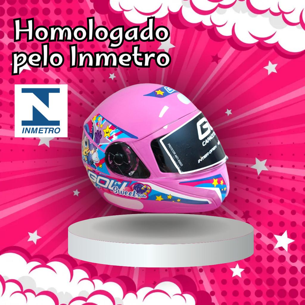 Capacete Infantil Fechado Feminino