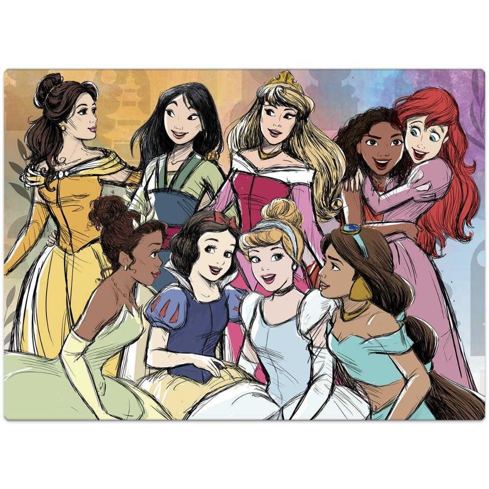 Quebra Cabeça Princesas Disney 1000 Peças Toyster Puzzle Cinderela Ariel Aurora Meninas Princess