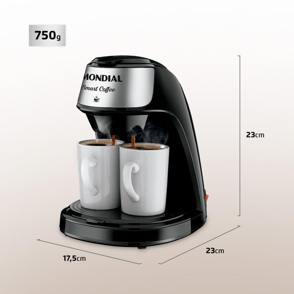 Cafeteira Mondial 2 Xícaras Smart Coffee C-42-2x-bi Cafeteira C-42-2x-bi 220v/60hz 2 Xícaras