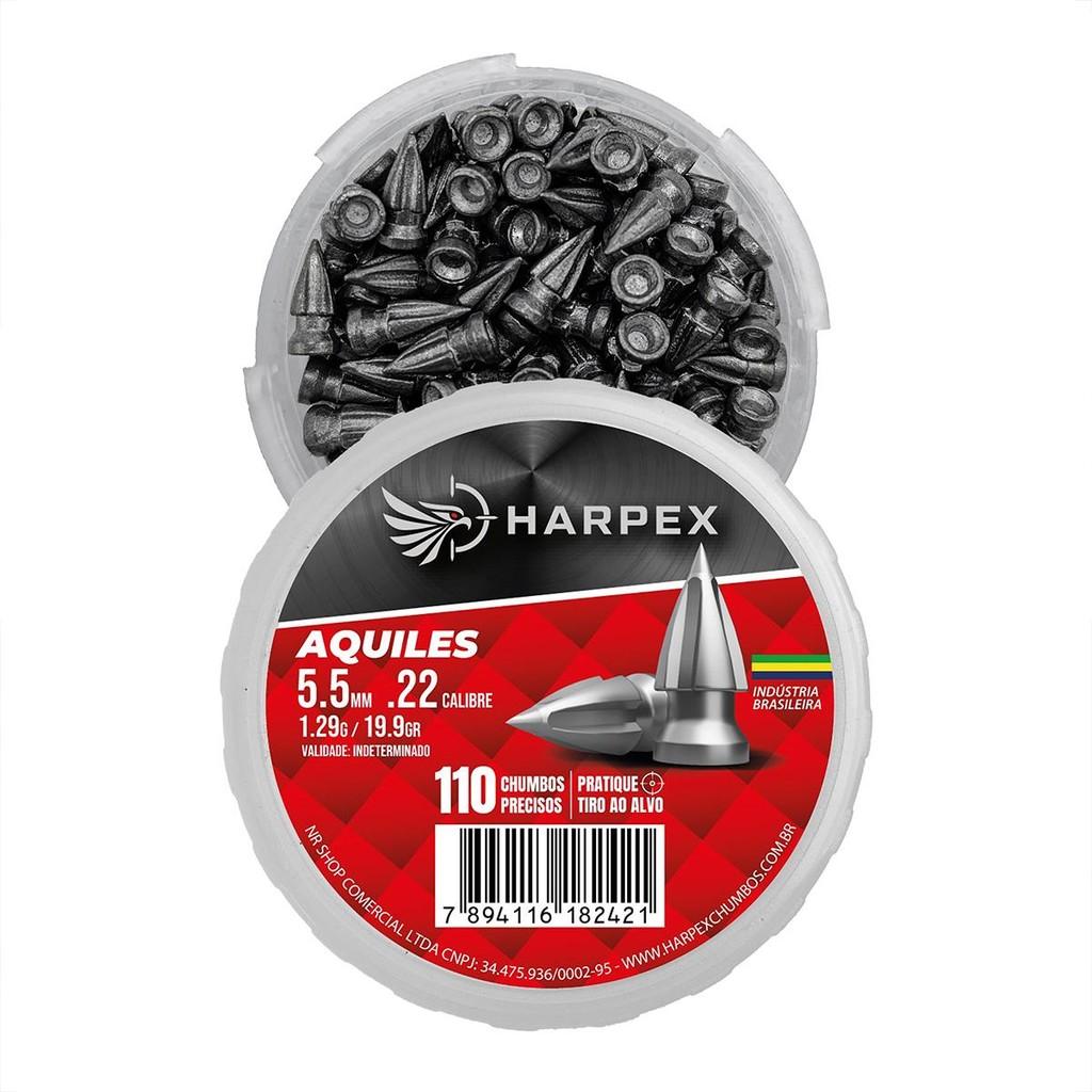 Chumbinho Aquiles 5.5mm 110 Unidades - Harpex
