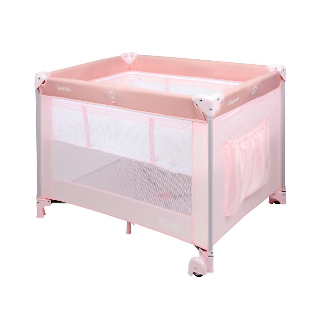 Berço Portátil Serenata Pink Burigotto Cercadinho Bebê