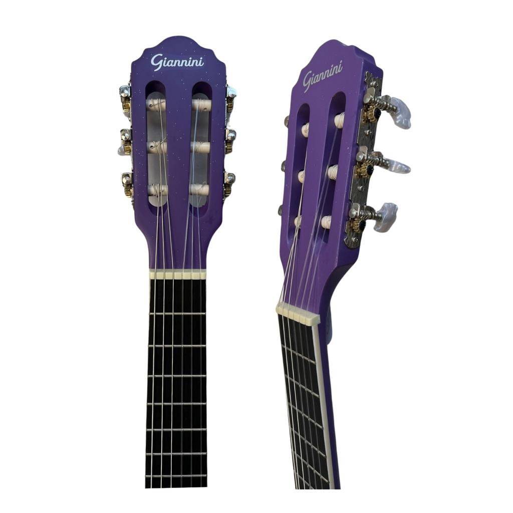 Violão Infantil Roxo Satin Giannini 1/2 Nr Pps + Acessórios
