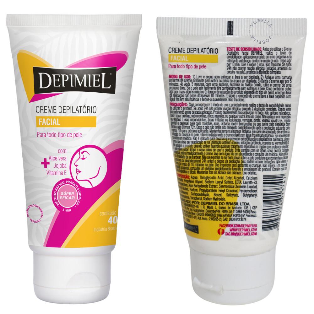 Kit 2 Creme Depilatório Facial E Corporal Aloe Vera Depimiel