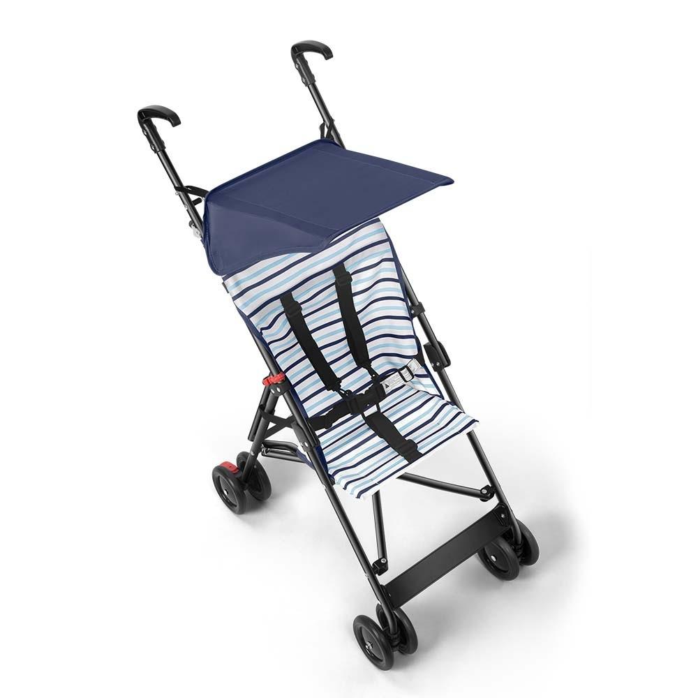 Carrinho De Bebê Passeio Guarda Chuva Navy Azul - Multikids(não Reclina)