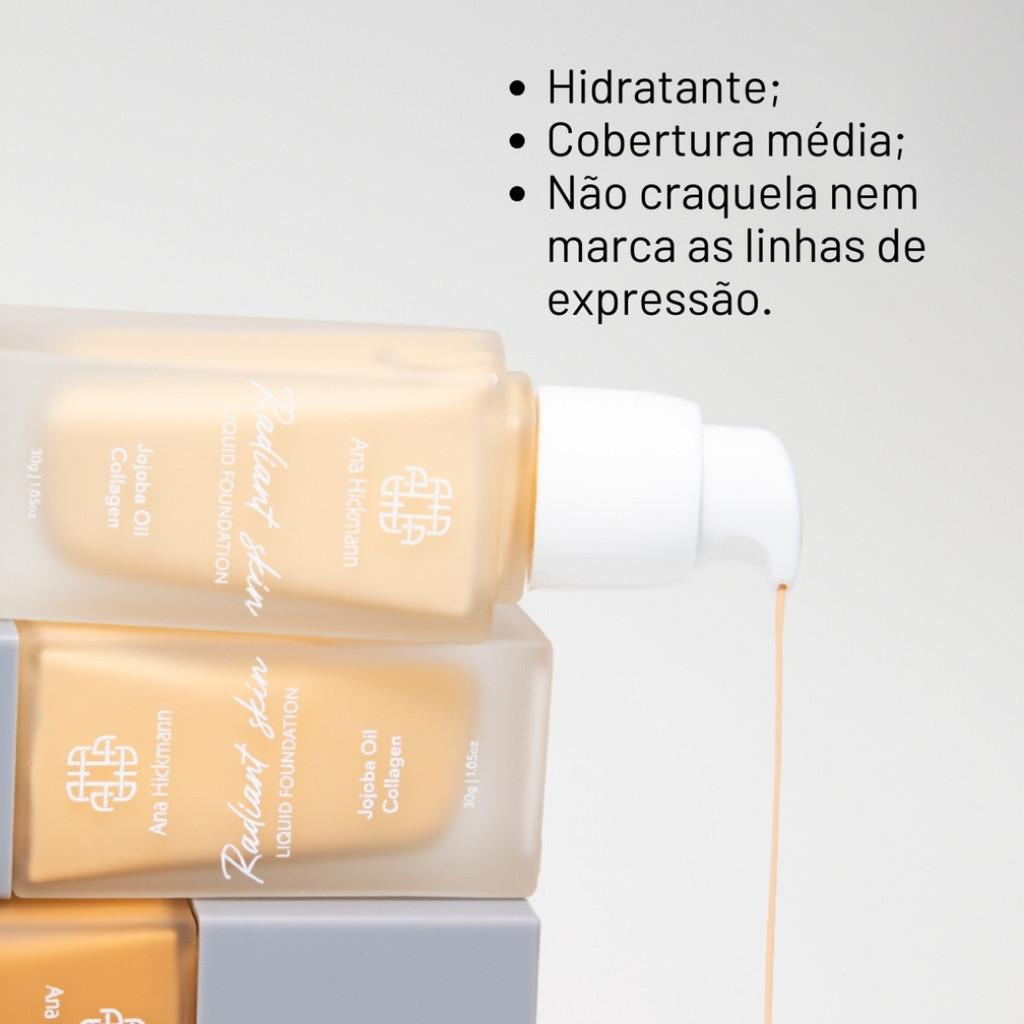 Maquiagem Base Líquida Semi Matte Radiant Skin N2 Ana Hickmann