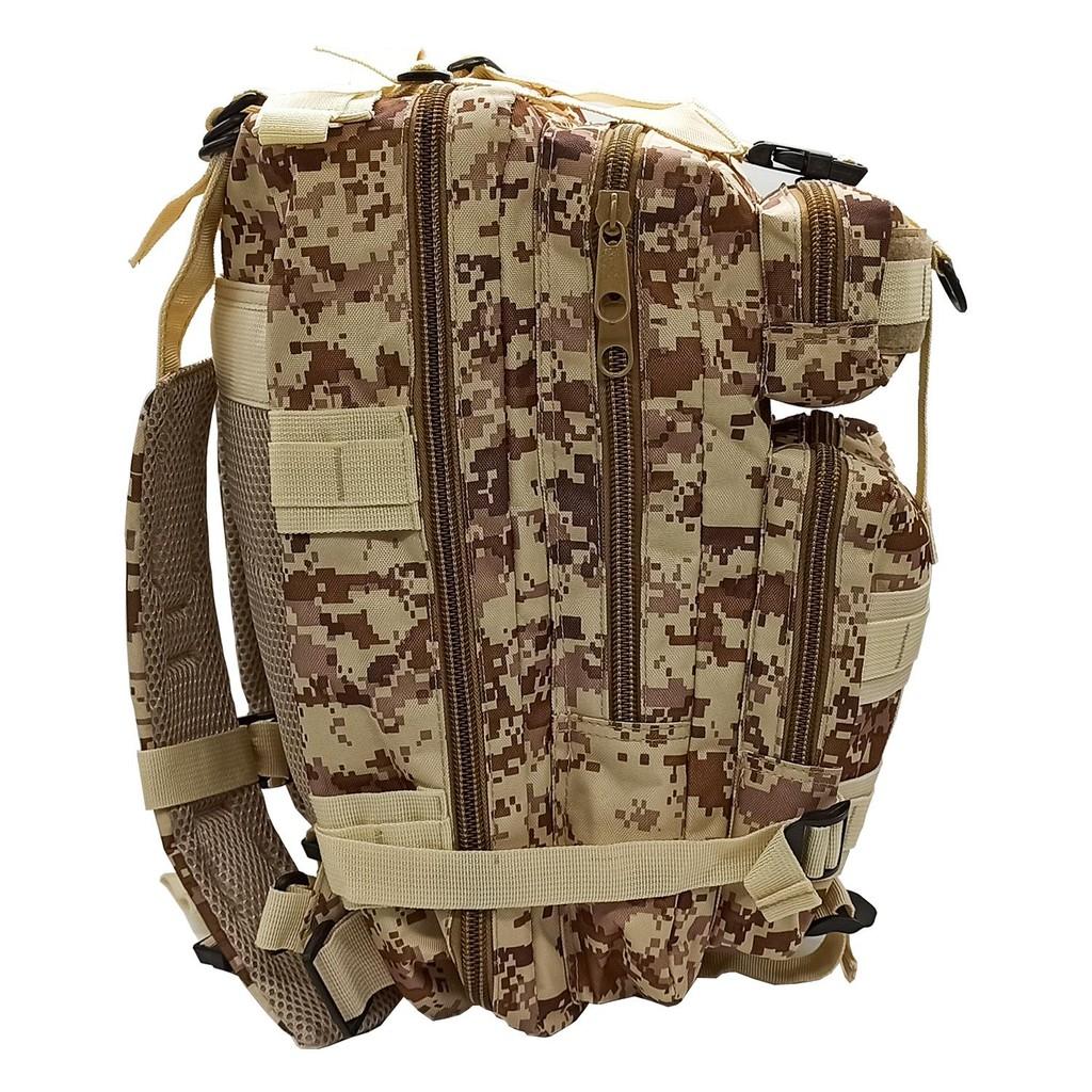 Mochila Tática De Acampamento Militar Reforçada Camuflada 30 Litros