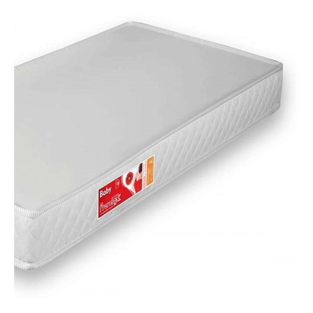 Colchão De Berço Baby Espuma D18 Prorelax 70x130x12 Branco
