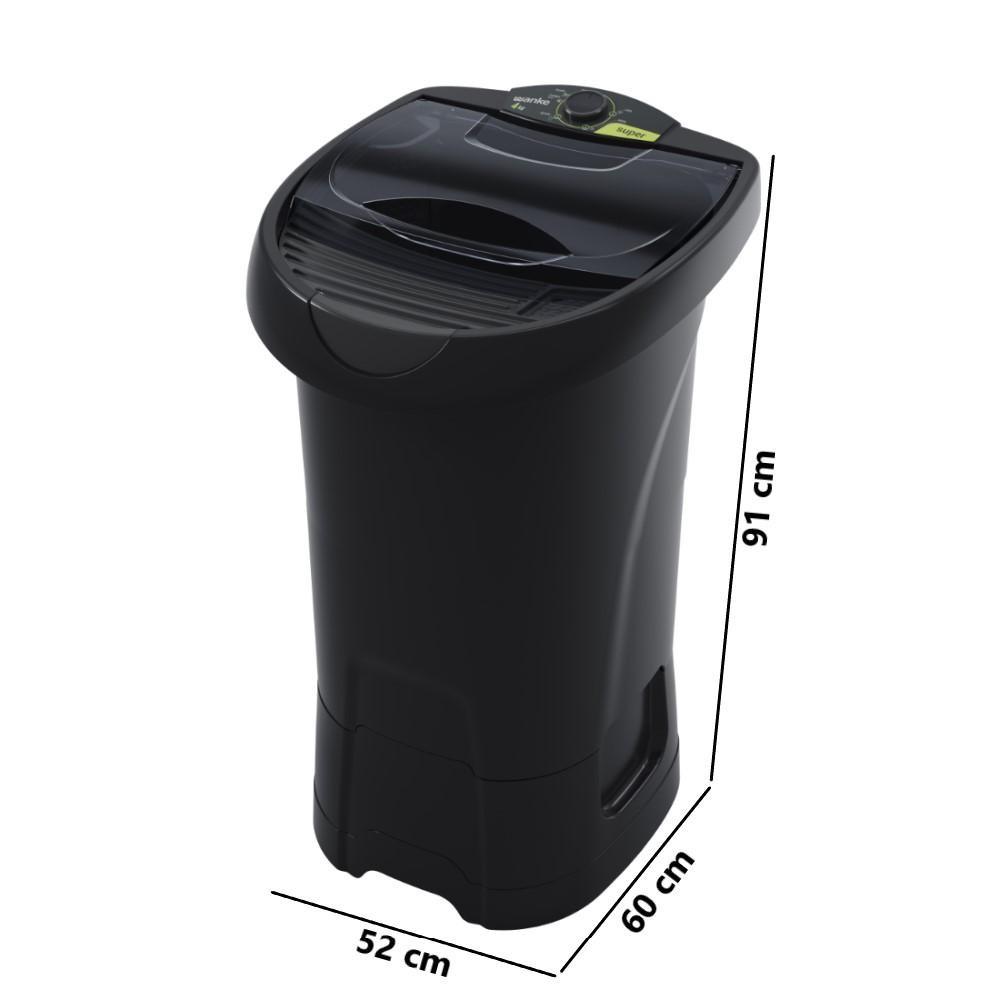 Máquina De Lavar Wanke 4kg 127V Super Preto