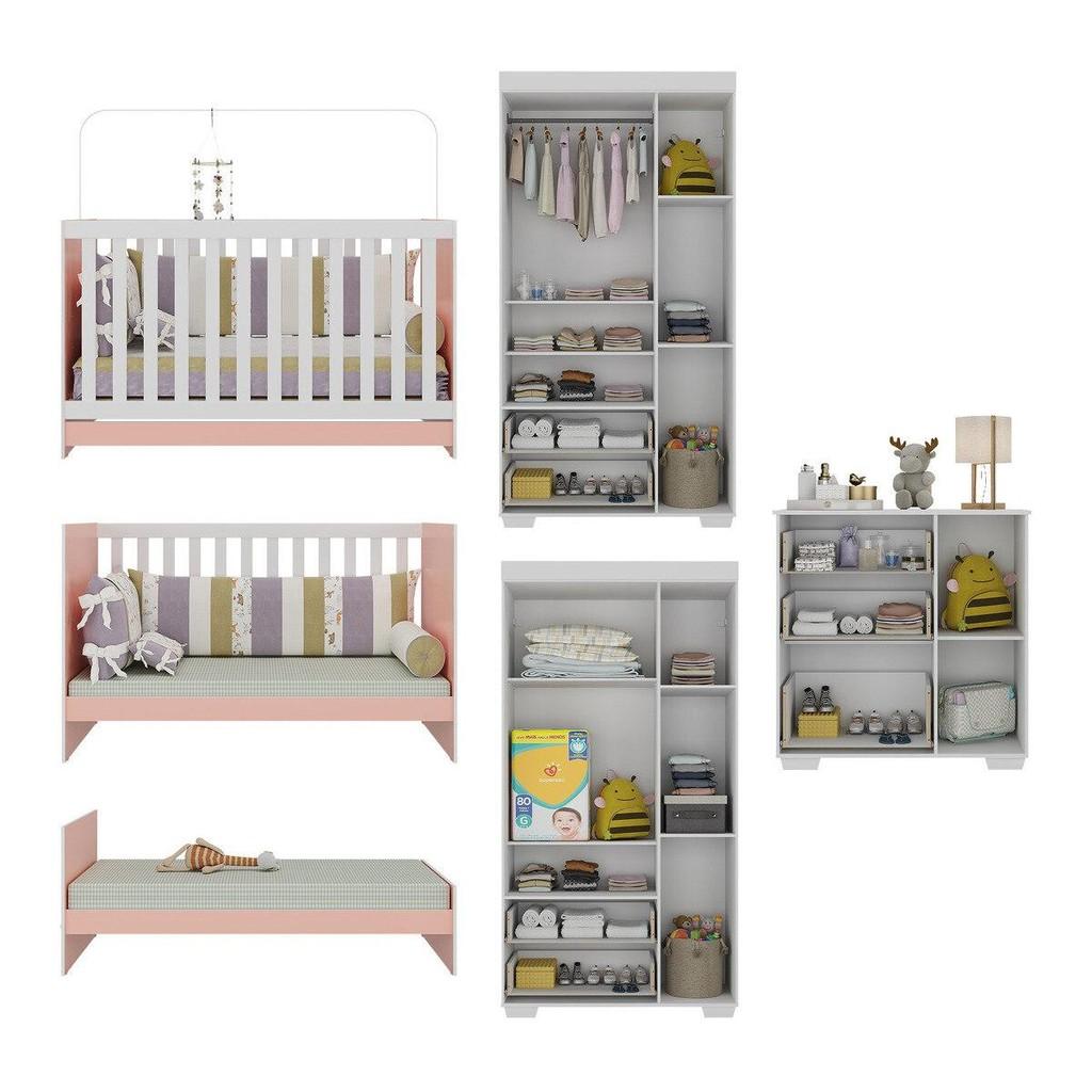Quarto Infantil Completo Algodão Doce Multimóveis
