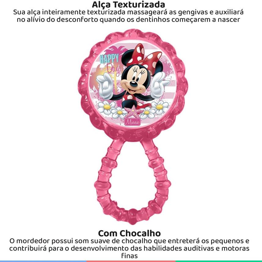 Chocalho Minnie Baby Go Com Mordedor Divertido