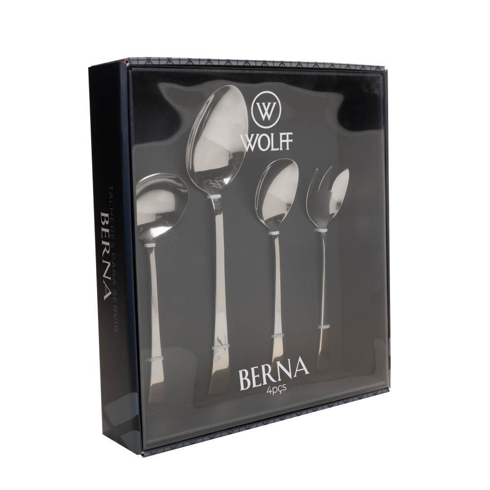 4 Peças Para Servir Berna Aço Inox Wolff