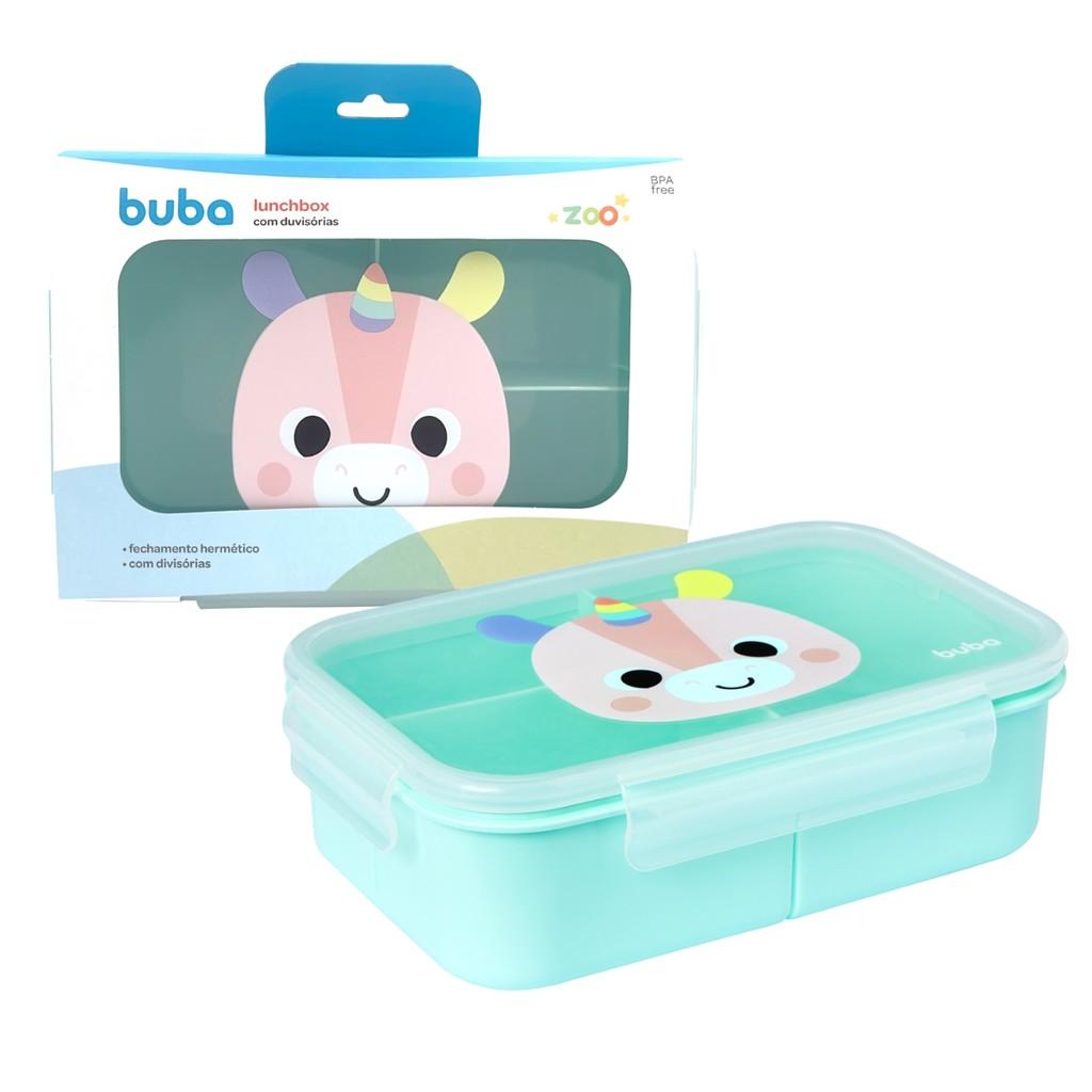 Pote Lunchbox Infantil Hermético Com Divisórias 1000ml - Buba