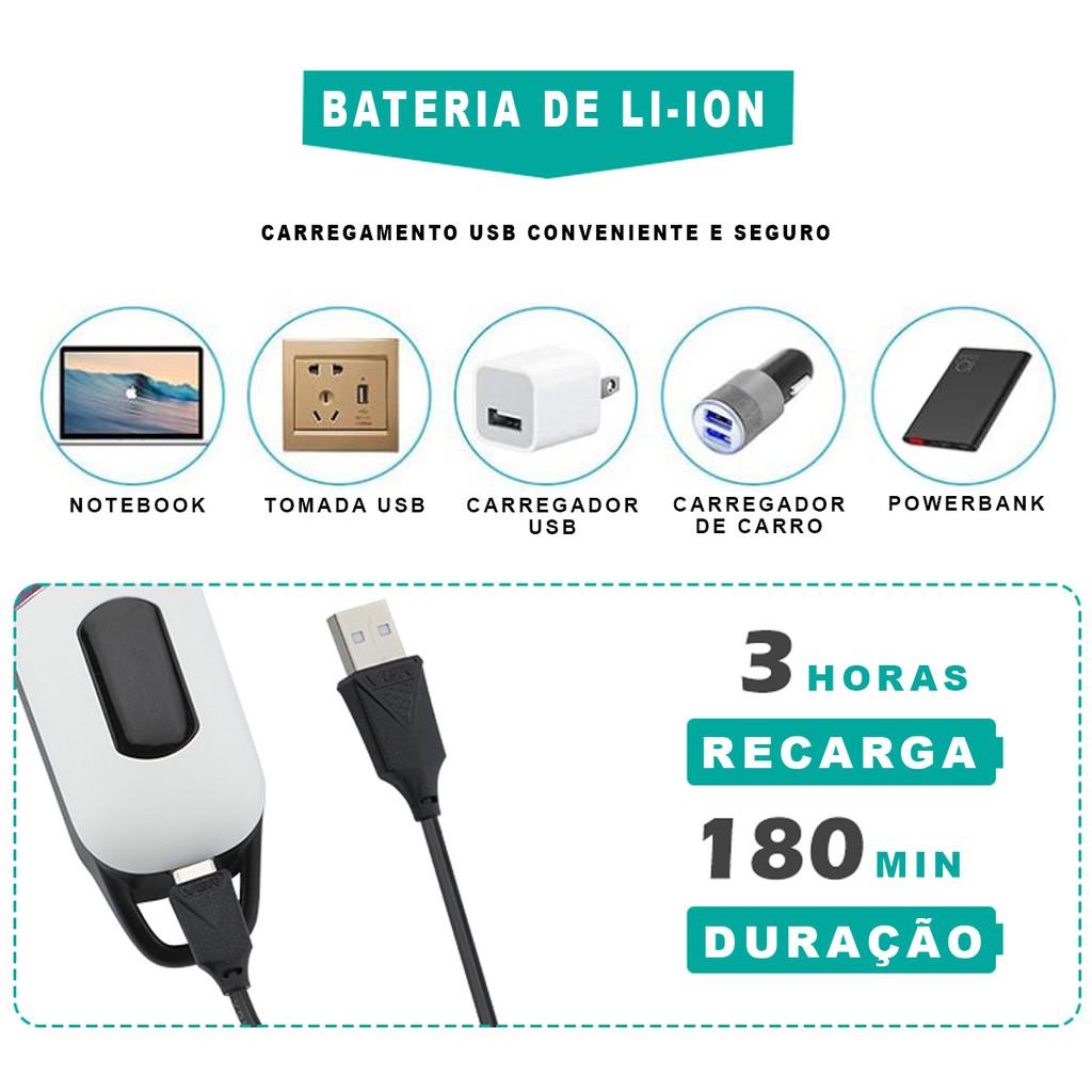 Máquina De Cortar Cabelo Barba Profissional Alavanca Cónica