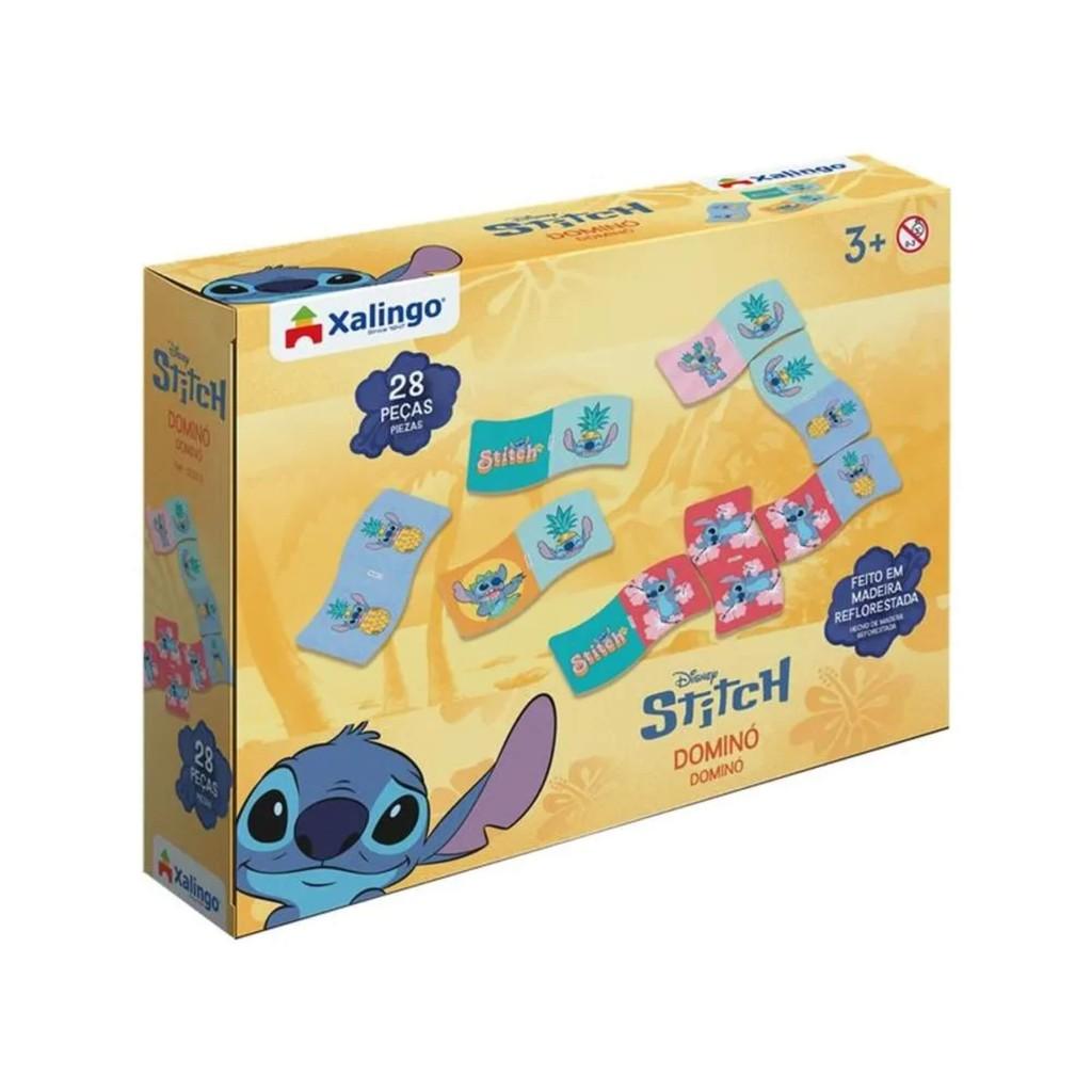 Jogo Infantil Dominó Stitch 28 Peças Xalingo