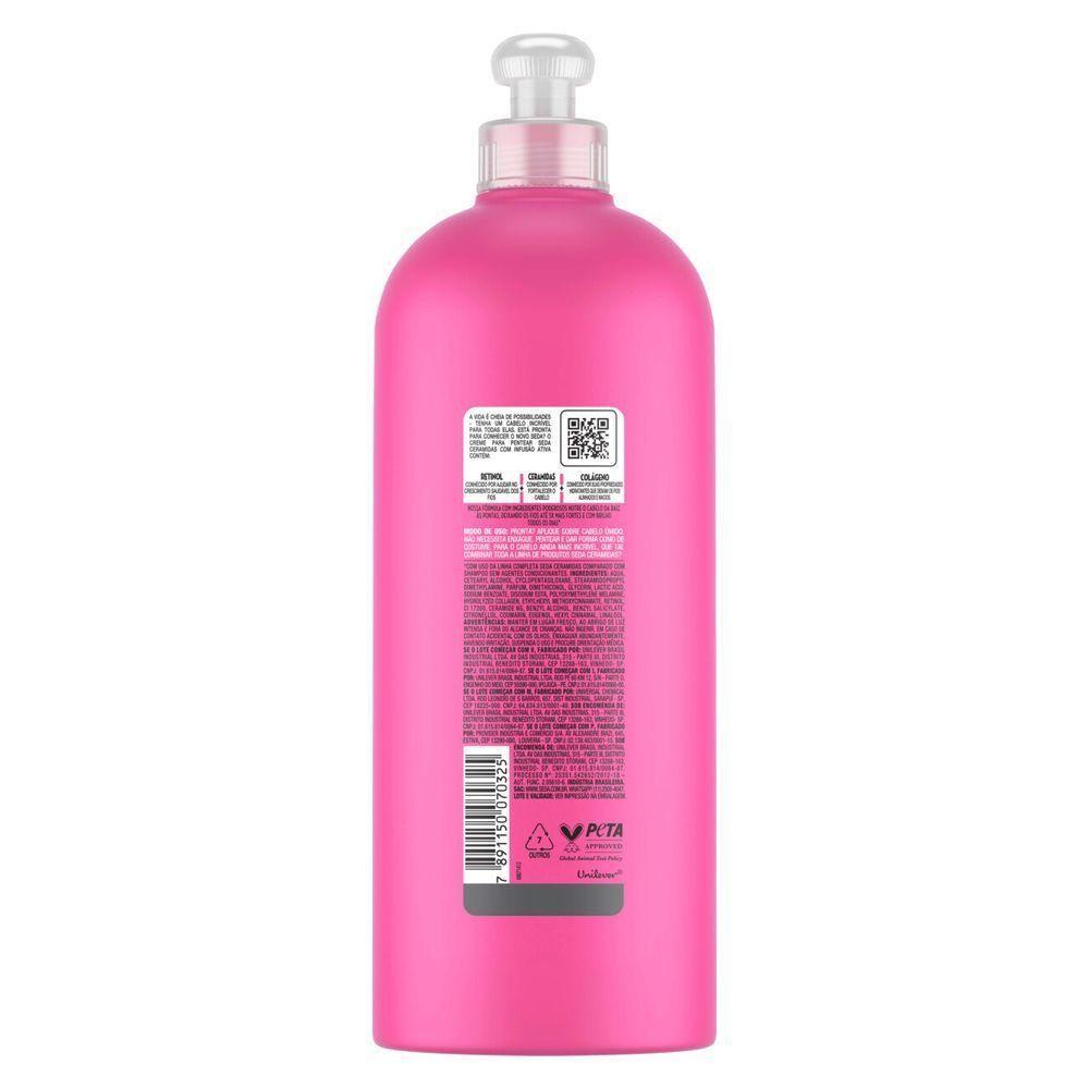 Creme Para Pentear Seda Brilho Ceramidas 700ml