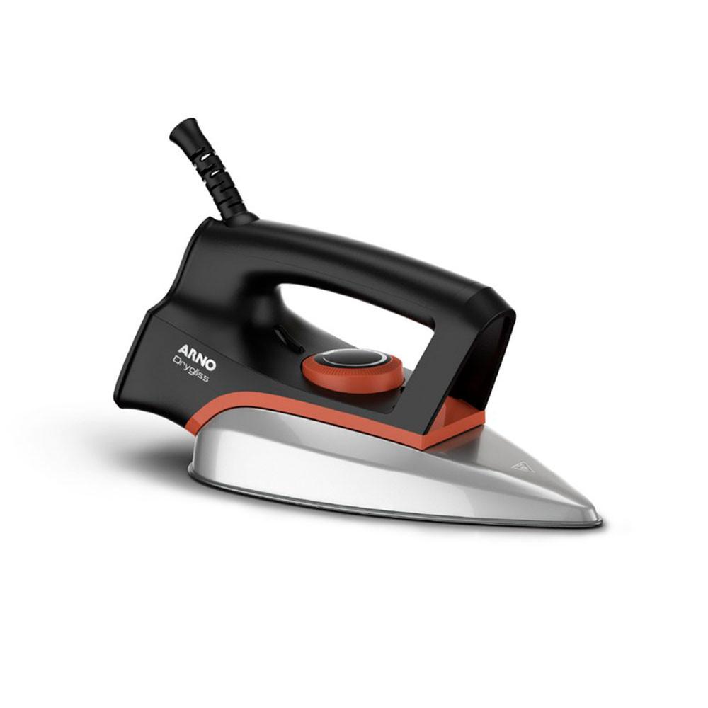 Ferro A Seco Arno Anti Aderente FS31 127V 1200w Preto E Terracota